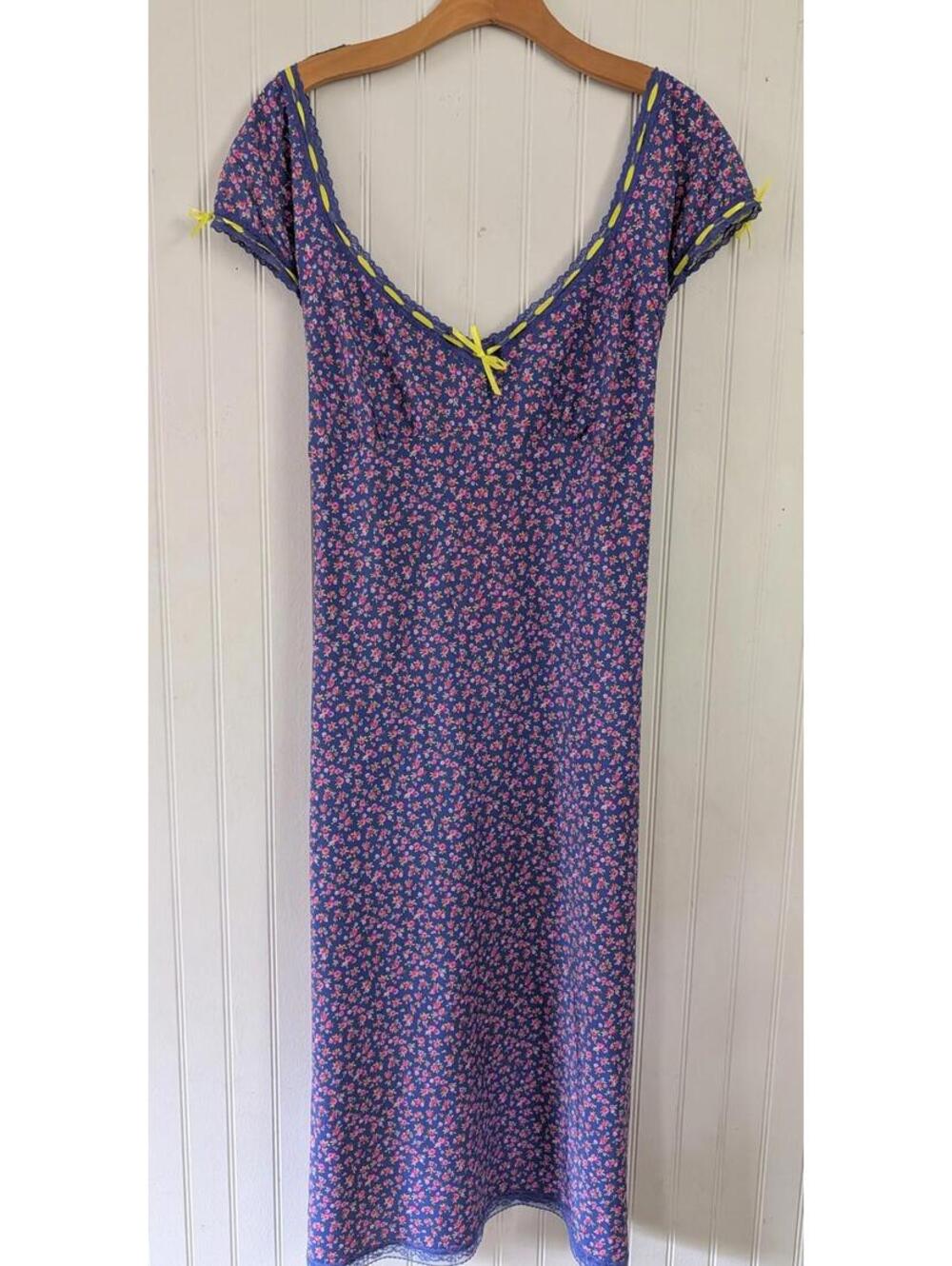 Betsey Johnson Malibu Midi Dress New With Tags Purple Size XL
